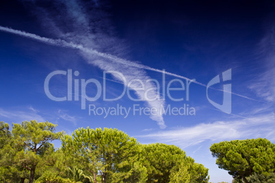 Sky over Corsica during Summer