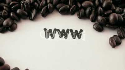 www.  written on white under coffee