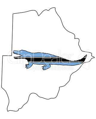 Nilkrokodil Botswana