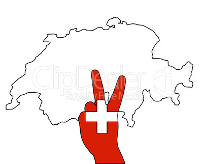 Schweiz Handzeichen