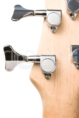 bass guitar fingerboard head metal pins