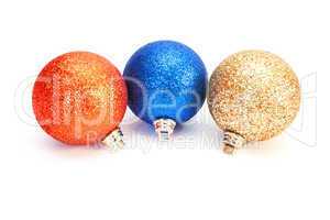 group of the christmas balls