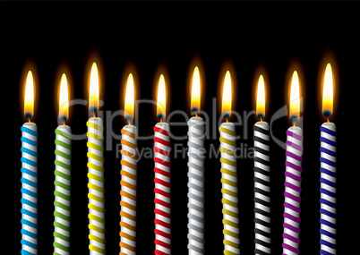 birthday candle stripe party