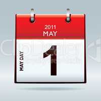 May day calendar icon