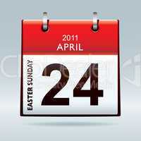 Easter Sunday calendar icon