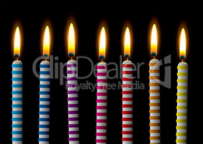 Birthday candle stripe