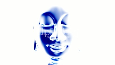 Video - Der Kopf des Buddhas Blau Weiß 01
