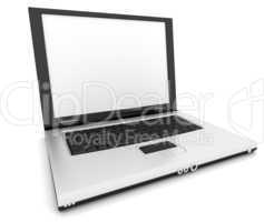 Laptop On White Background