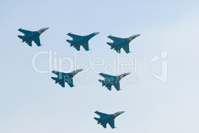 SU-27 airplanes
