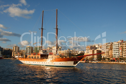 Segelschiff in Malta