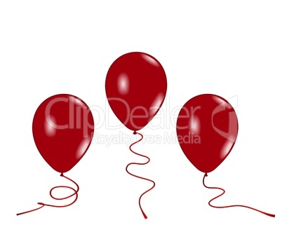 three red balloons