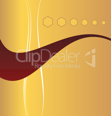 Illustration gold abstract background