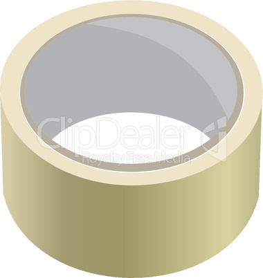 Realistic illustration of adhesive tape
