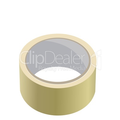 Realistic illustration of adhesive tape