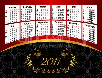 American calendar 2011