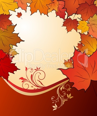 autumn floral background