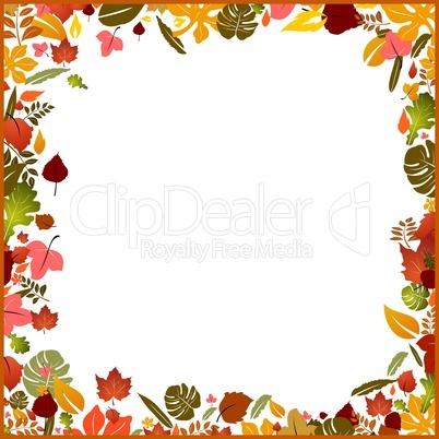 Background autumn frame