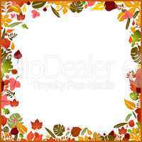 Background autumn frame