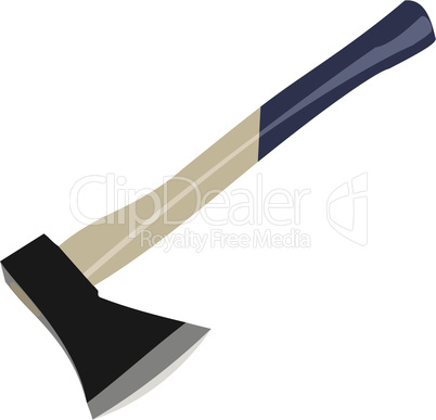 illustration of axe is isolated on white background