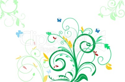 Floral decorative background