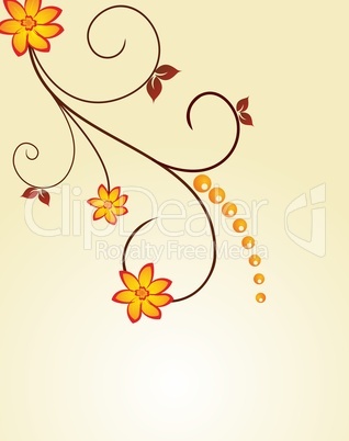 Floral decorative background