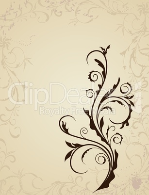 Illustration floral background