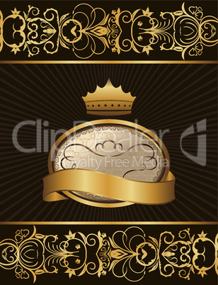 Luxury background with crown