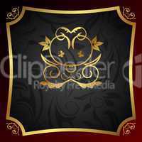 ornate decorative golden frame
