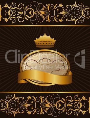 Luxury background with crown