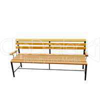 Realistic illustration of bench