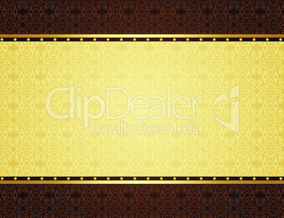 Gold background for design of cards and invitation