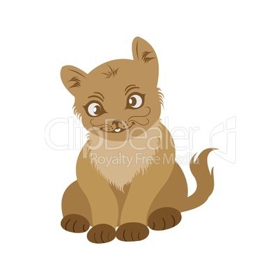 hand drawn portrait cat isolated