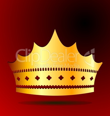 Illustration the gold royal crown