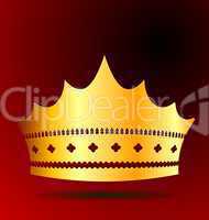 Illustration the gold royal crown