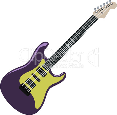 Realistic illustration electric guitar