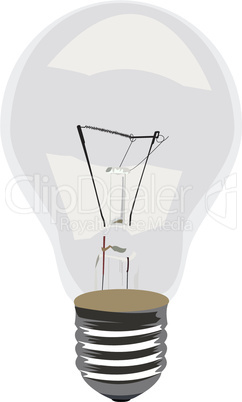 Realistic illustration single lamp
