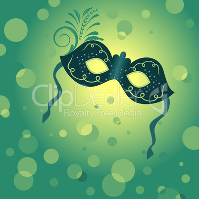 holiday background with carnival mask