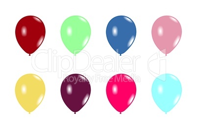 Set balloons