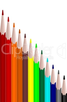 Colors set pencils