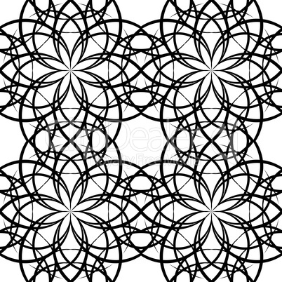 Illustration sieamles tile ornate pattern