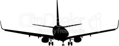 Silhouette of aircraft