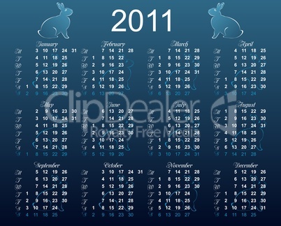 European calendar 2011