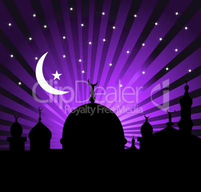 Greeting card for holy month of Ramadan Kareem