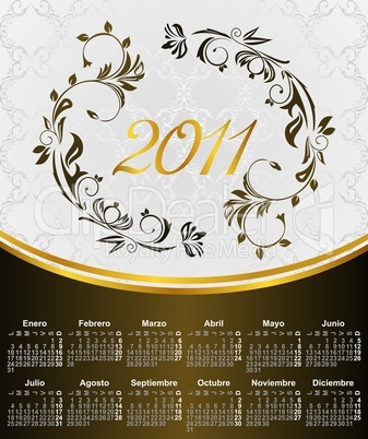 Floral Calendar for year 2011