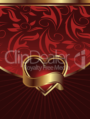 background for design of packing Saint Valentine's Day