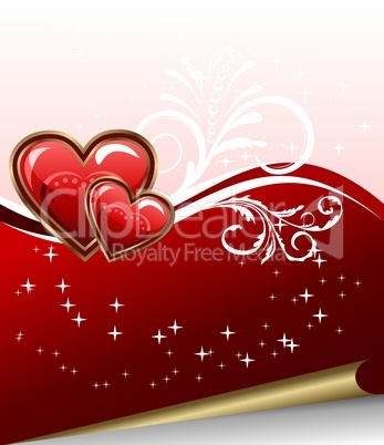 romantic elegance background with heart