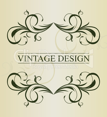 Vintage background card for design - vector