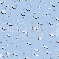 Realistic illustration of water drops seamless texture