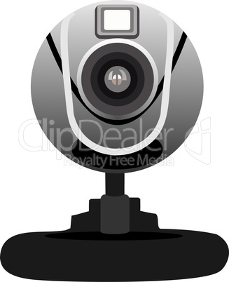 Realistic illustration of web camera