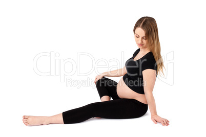 Young Pregnant Woman in Relaxed Pose